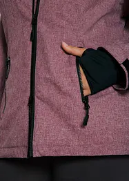 Vattentät funktionsjacka med teddypäls, bonprix