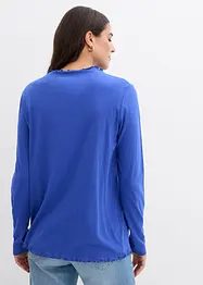 Långärmad topp av bomullsmix, bonprix