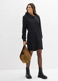 Trikåklänning i bomullsmix, bonprix