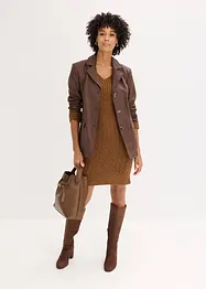 Lång kavaj i skinnimitation, bonprix