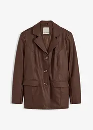 Lång kavaj i skinnimitation, bonprix