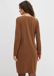 Jerseyklänning av bomull med stretch (2-pack), bonprix