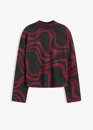 Mjuk ribbstickad topp, bonprix