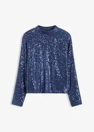 Blus med paljetter, bonprix