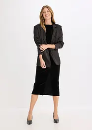 Midiklänning i mjuk sammet, bonprix