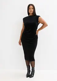 Midiklänning i mjuk sammet, bonprix