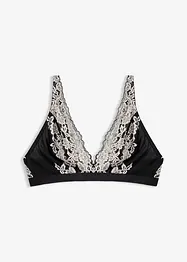 Bralette av tvåfärgad spets, bonprix