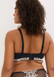 Balconette-BH med tvåfärgad spets (2-pack), bonprix