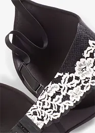 Formpressad BH utan bygel, med ekologisk bomull och spets, bonprix