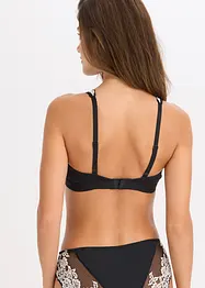 Bralette utan bygel med ekologisk bomull och spets, bonprix