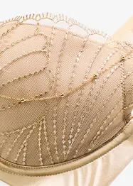 BH med formpressade kupor med fint broderi och avtagbar kedjedetalj, bonprix