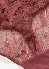 Midjestringtrosa med tunn spets, bonprix