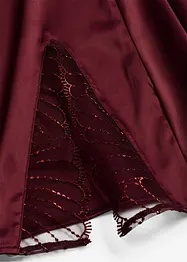 Negligé i satin med elegant broderi, bonprix
