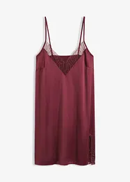 Negligé i satin med elegant broderi, bonprix