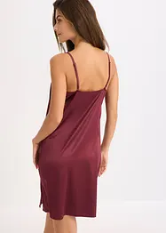 Negligé i satin med elegant broderi, bonprix