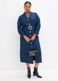 Twillklänning med skärp (set i 2 delar, bonprix