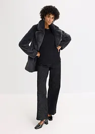 Punto di Roma-topp med vågig halsringning, bonprix