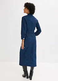 Twillklänning med skärp (set i 2 delar, bonprix