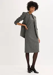 Fodralklänning av tweedliknande material, bonprix