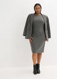 Fodralklänning av tweedliknande material, bonprix