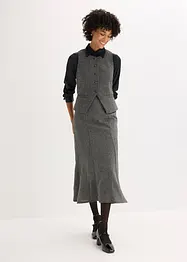 Väst med glencheckrutigt mönster, bonprix