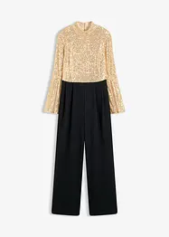Jerseyjumpsuit med paljetter, bonprix