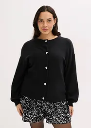 Cardigan med dekorativa knappar, bonprix