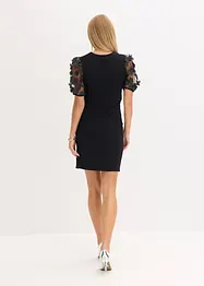 Miniklänning med organza-ärmar, bonprix