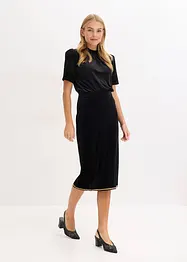 Midikjol med strass, bonprix