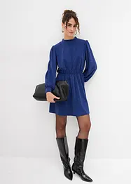 Glittrig klänning i stadigt interlockmaterial, bonprix