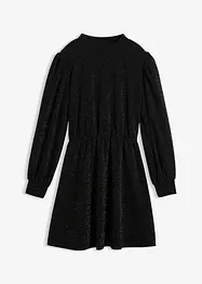 Glittrig klänning i stadigt interlockmaterial, bonprix