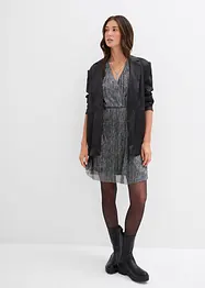 Kort, glittrig klänning, bonprix