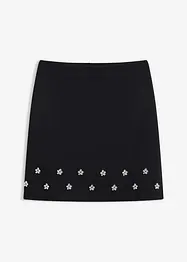 Minikjol i bomull, bonprix