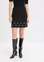 Minikjol i bomull, bonprix