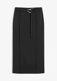 Midikjol av viskosmix, bonprix