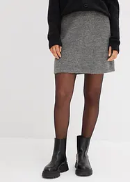 Stickad minikjol, bonprix