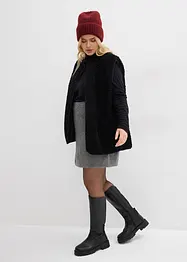 Stickad minikjol, bonprix