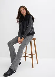 Utsvängda leggings med glittergarn, bonprix