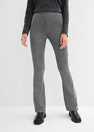 Utsvängda leggings med glittergarn, bonprix