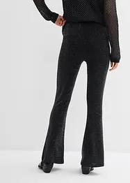 Utsvängda leggings med glitter, bonprix