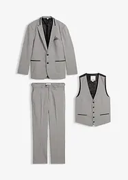 Kostym: kavaj, byxor och väst Regular Fit, bonprix