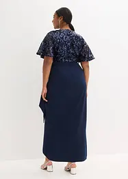 Maxiklänning med paljettbroderi, bonprix