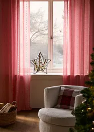 Gardinlängd med vävda ränder (1-pack), bonprix