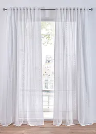 Gardinlängd med vävda ränder (1-pack), bonprix