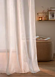 Gardin med återvunnen polyester och fint strukturerad yta (1-pack), bonprix