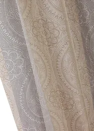 Randig gardinlängd i återvunnen polyester (1-pack), bonprix