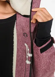 Vattentät funktionsjacka med teddypäls, bonprix