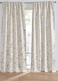 Mörkläggande gardinlängd med glansigt mönster (1-pack), bonprix