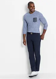 Byxa i twill av bomull, Regular Fit, Straight, bonprix