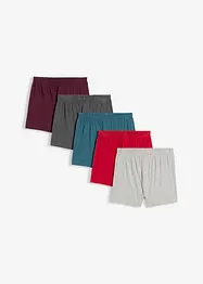 Lediga jerseyboxershorts i bomull (5-pack), bonprix